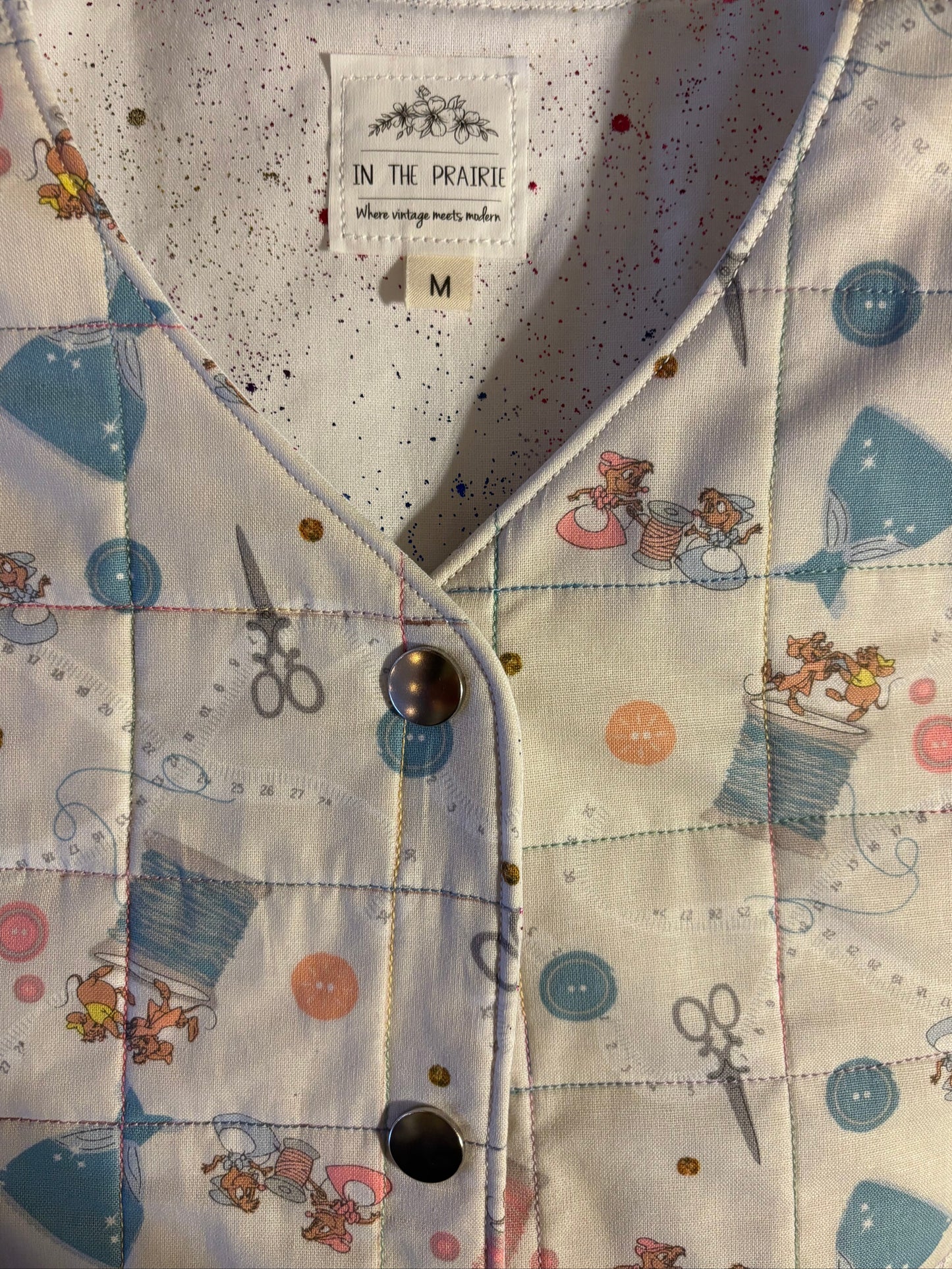Jaq and Gus Sewing Quilted Cotton Vest