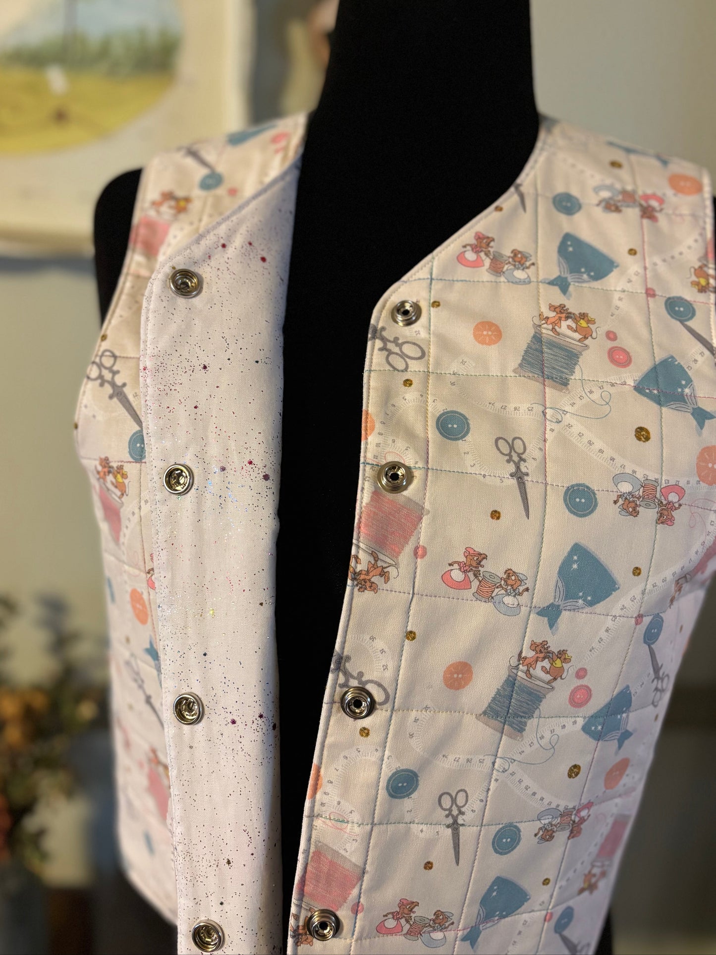 Jaq and Gus Sewing Quilted Cotton Vest