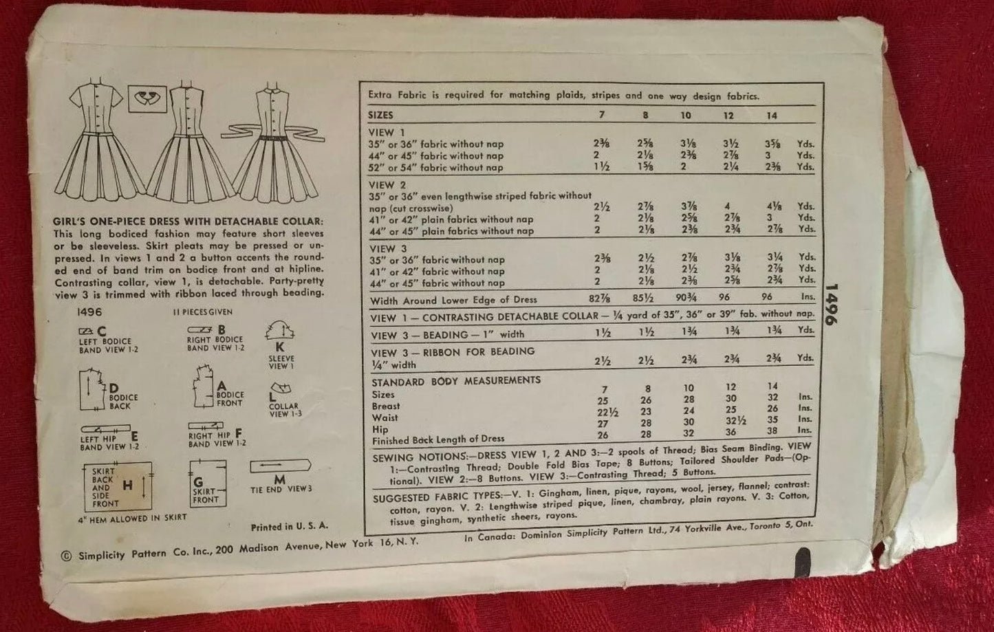 Peter Pan Vintage Dress