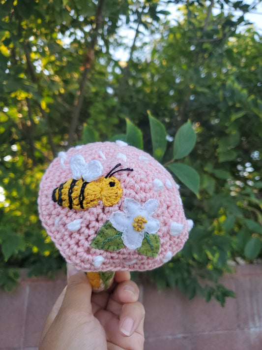 Bee baby rattle